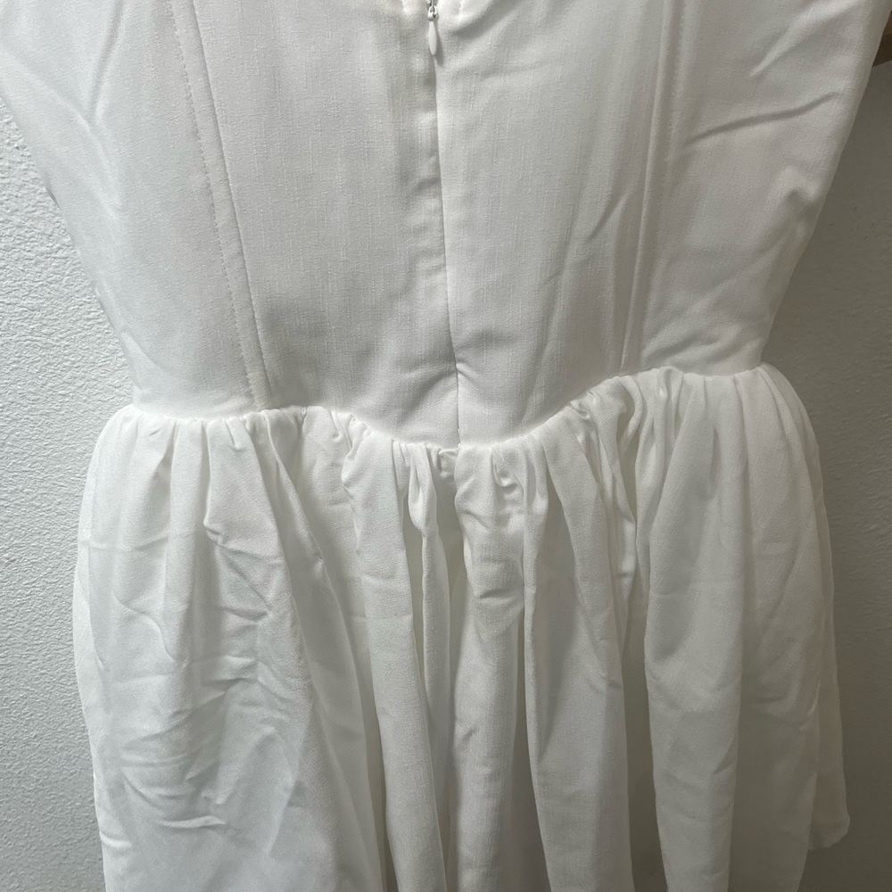 Commense French Elegant Solid Short Dress - Picture 4 of 6